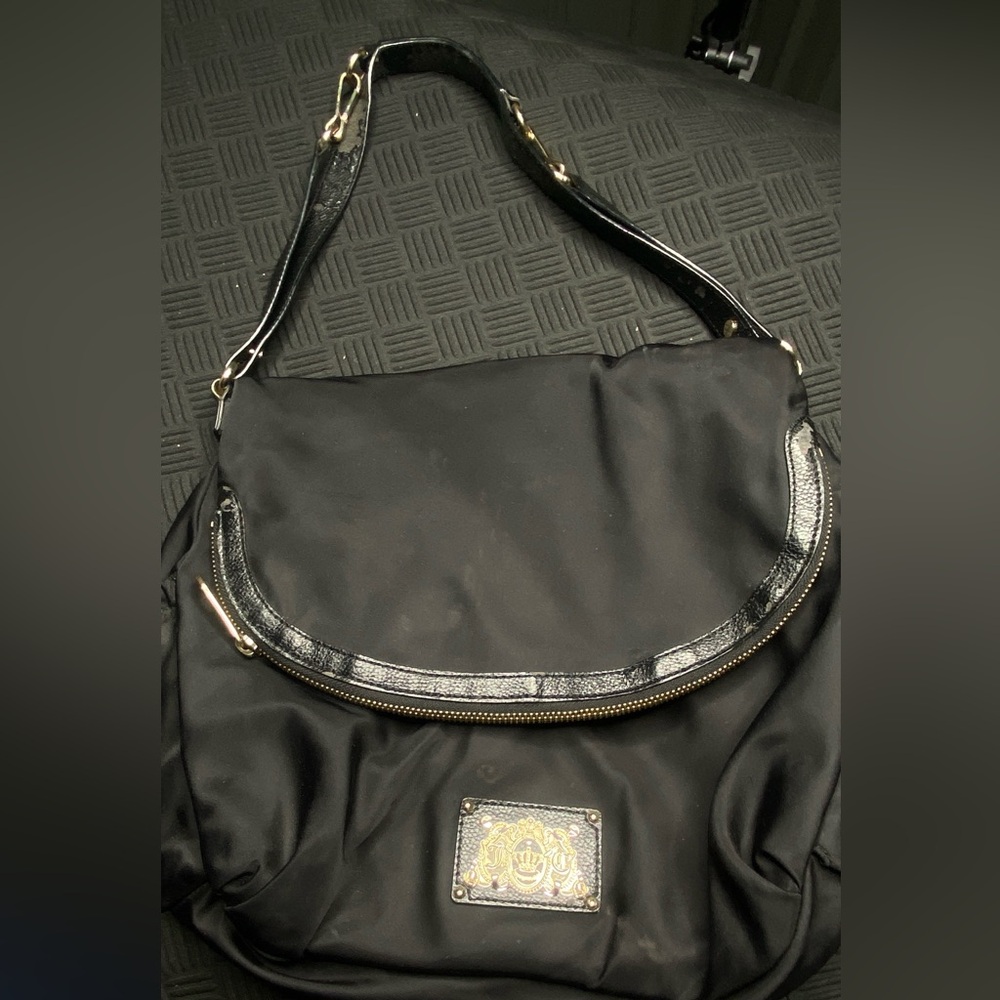 Juicy couture nylon black baby bag